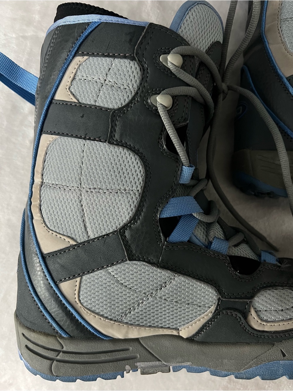 Women’s Gray and Light Blue High-Top Snow Boots (read description) - Picture 16 of 16